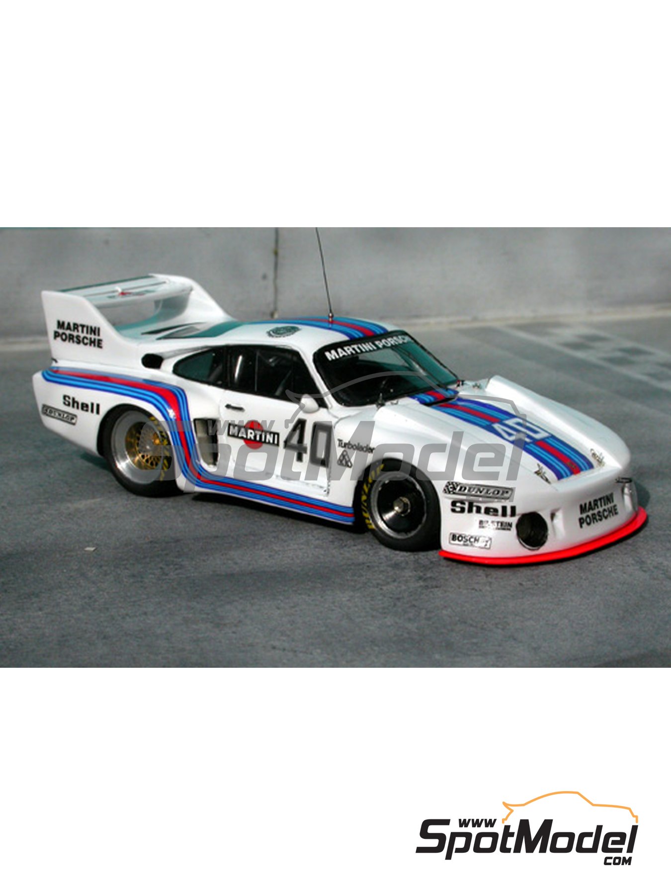 Porsche 935/2 Baby sponsored by Martini - Deutsche Rennsport Meisterschaft  DRM Hockenheim Grand Prix 1977. Car scale model kit in 1/43 scale manufactu